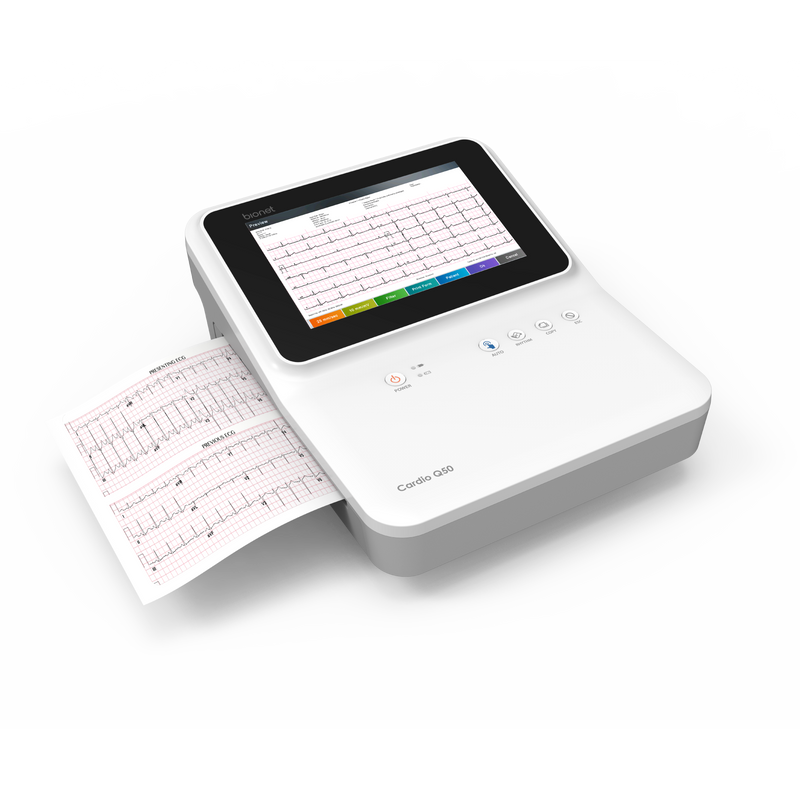 Cardio Q50 - Interpretive 12 Channel Resting Electrocardiogram (ECG / EKG) Machine