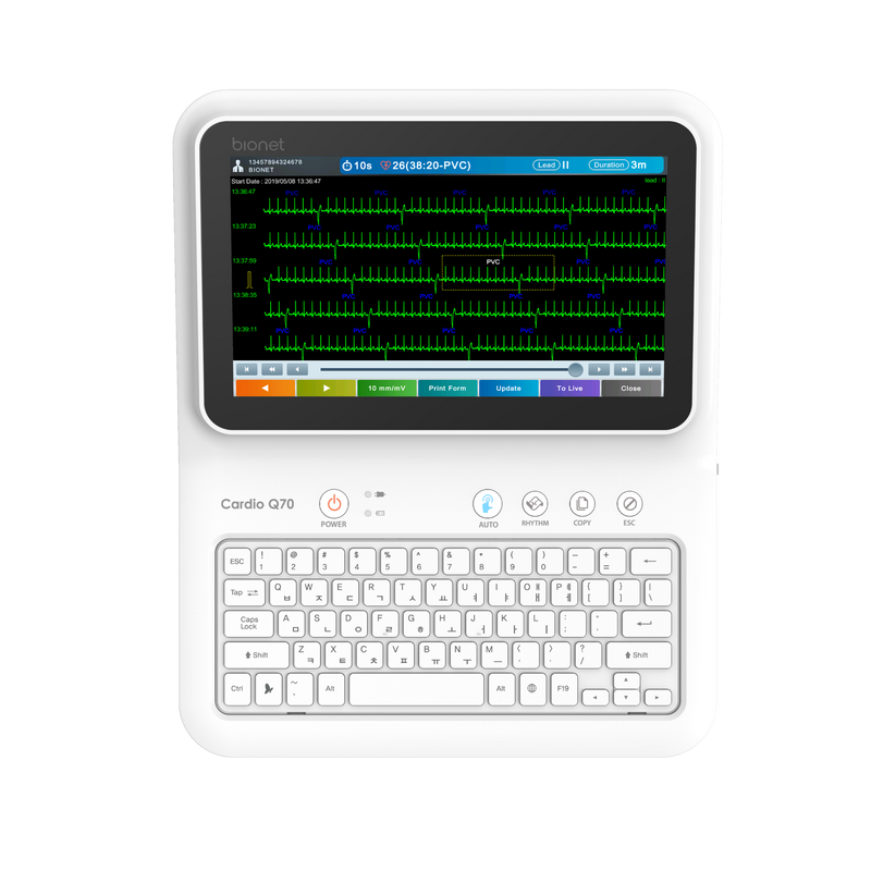 Cardio Q70 - Interpretive 12 Channel Resting Electrocardiogram (ECG / EKG) Machine