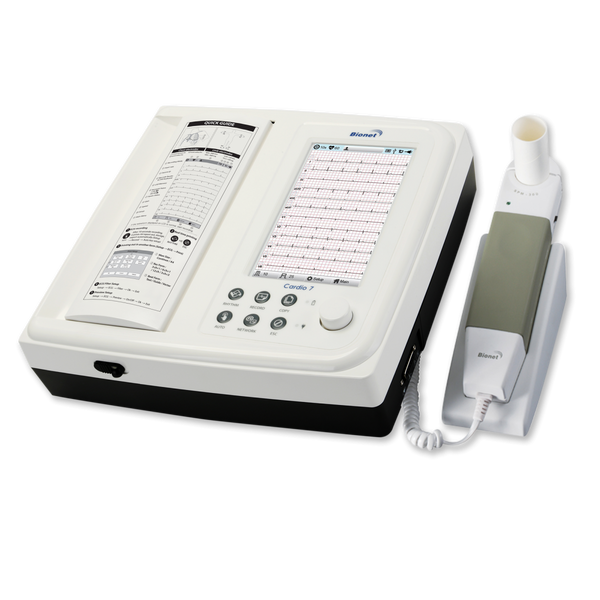 Cardio7-S with DICOM - Bionet Interpretive Touch Screen Electrocardiograph (ECG / EKG) Machine Combined with Spirometry
