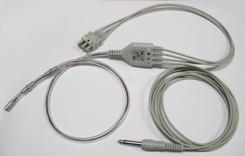 B-EPRB-M - Esophageal probe with 3-lead ECG and temperature, medium size (L:70mm, D:8mm)