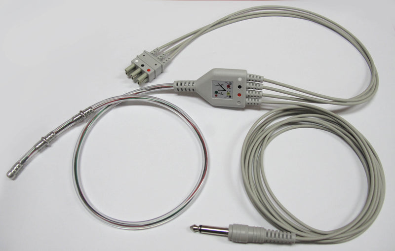 B-EPRB-XS - Esophageal probe with 3-lead ECG and temperature, extra small size (L:45mm, D:6mm)