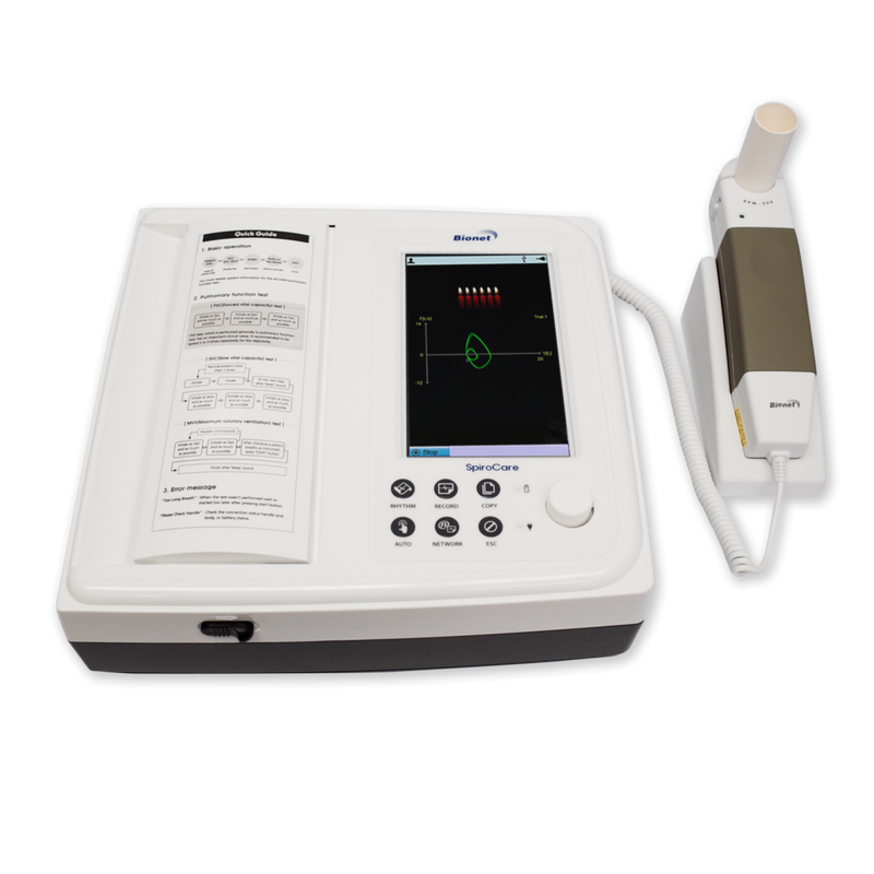 SpiroCare - Bionet Pulmonary Function Testing Touch Screen Spirometer